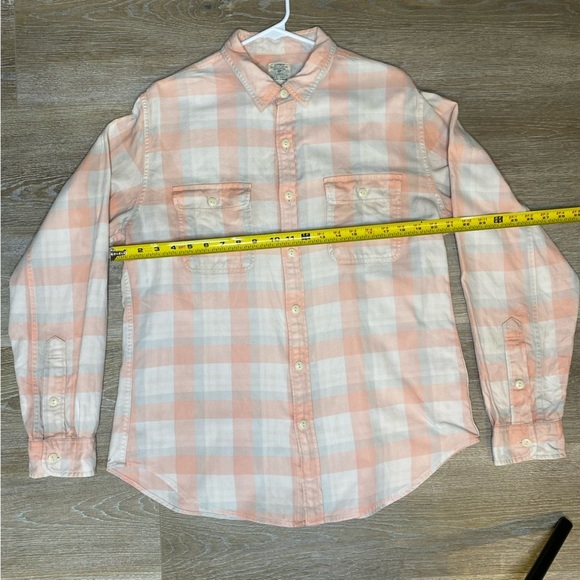 J  Crew Pink Flannel Button Down - Size L - Picture 5 of 6